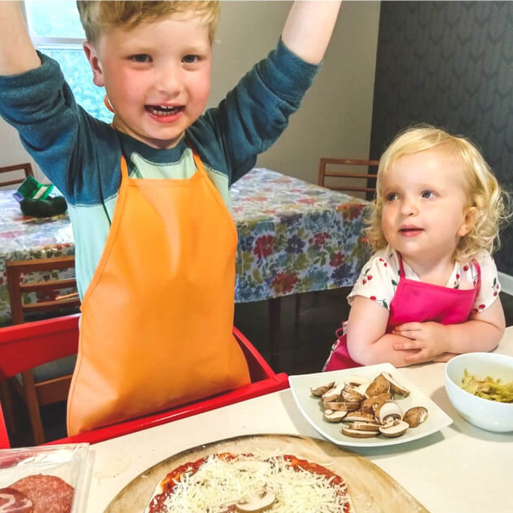 Child enjoying healthy food